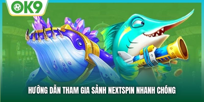 Nextspin Bắn Cá - Sảnh Game Đẳng Cấp, Chơi Là Thắng Tại OK9 3 Hướng dẫn tham gia sảnh Nextspin nhanh chóng